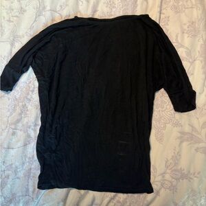Elegant Black Short Sleeve Top